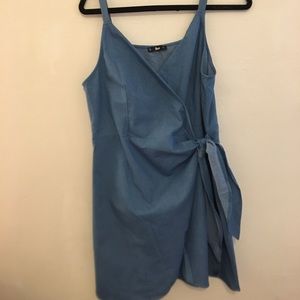 Wrap Chambray Dress